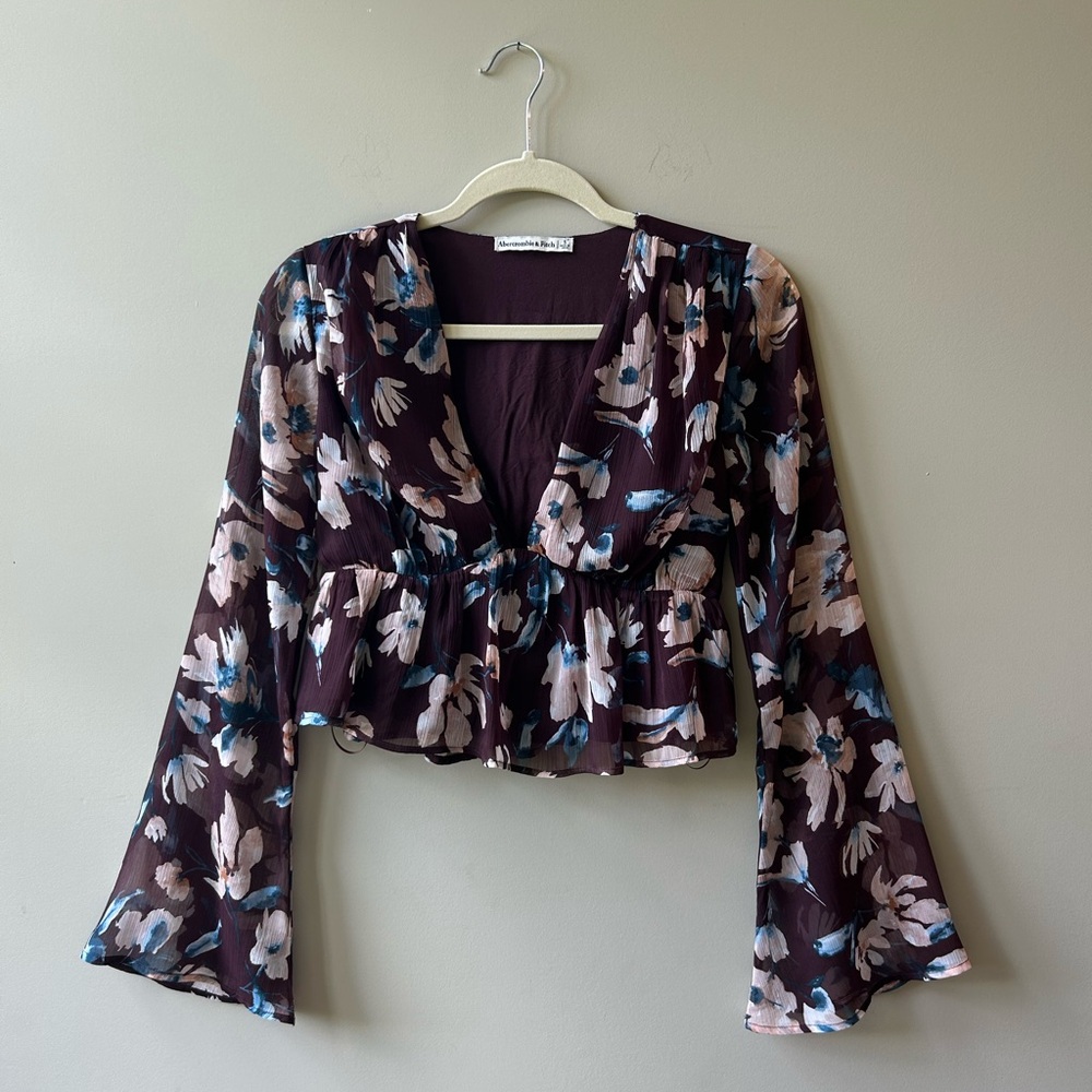 Abercrombie & Fitch Bell-Sleeve Blouse